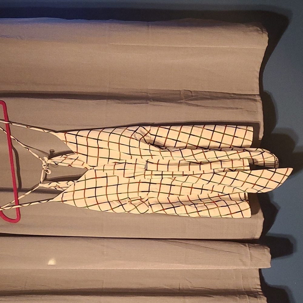 Checkered romper size small